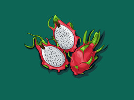 火龙果矢量图案