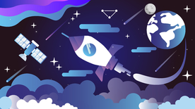 未来科技插画图案