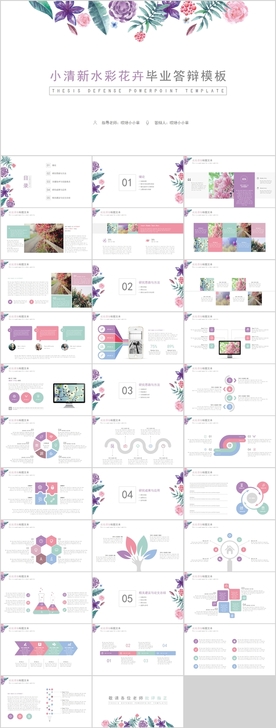 毕业答辩论文通用PPT模板