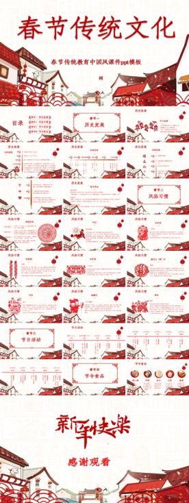春节习俗PPT