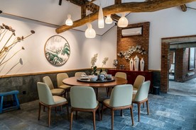 新中式餐厅效果图