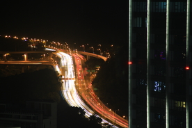 车流夜景