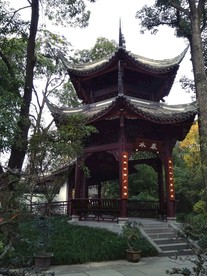 春水长廊 仿古建筑 杜甫草堂