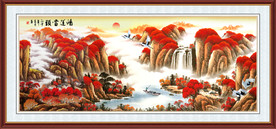 鸿运当头客厅挂画素材