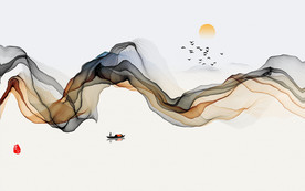 简约抽象水墨装饰画
