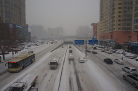 东北雪地道路