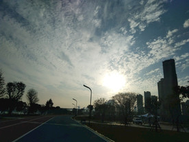 夕阳下的建筑