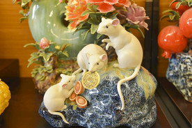 2020鼠年小白鼠摆件