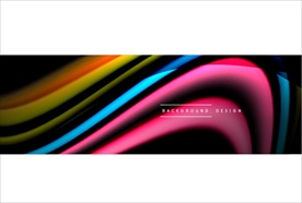 彩色抽象曲线