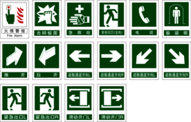 消防出口标志