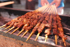 竹签烤肉