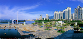 台州黄岩滨江永宁公园风景