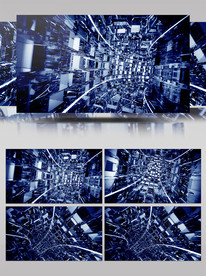 动感立体隧道传输大屏幕背景视频