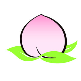 桃子矢量图