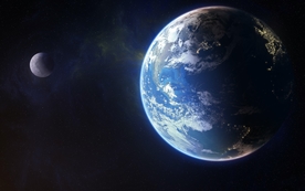 高清地球月球宇宙电脑壁纸