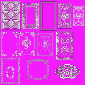 花纹边框