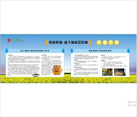 榨油坊展板 瓜子油 菜籽油
