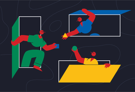 创意抽象拼接图案设计