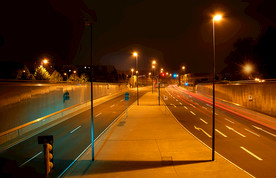 道路城市夜景