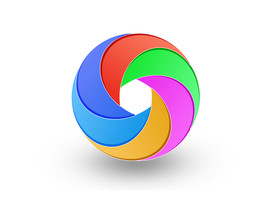 矢量彩环图标