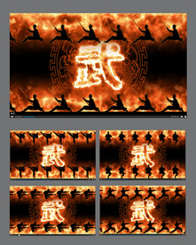 武术舞台视频背景素材