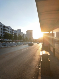 落日城市图