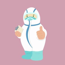 卡通人物 防护服医务人员EPS