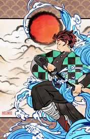 鬼灭之刃灶门炭治郎同人CG形象