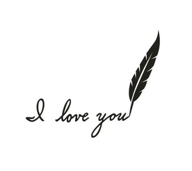 I LOVE YOU羽毛