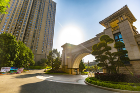 地产 小区 园林 实景 拍摄
