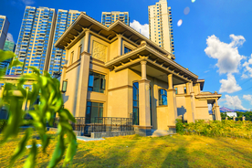 地产 小区 园林 实景 拍摄