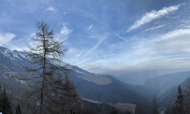 天空 山