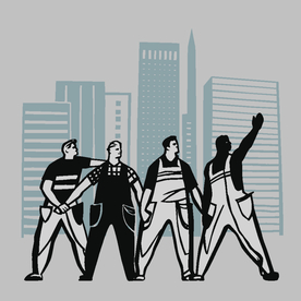 卡通人物素材剪影