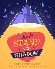 吊灯灯光照射下来广告创意背景