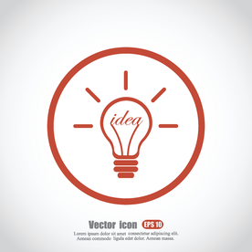 idear创意点子电灯泡图标素