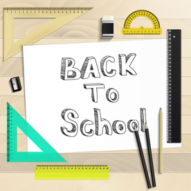 测量工具格尺橡皮卷笔刀卡通设计