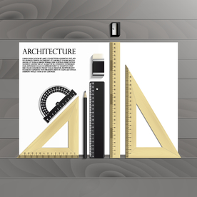 测量工具卷笔刀卡通设计格尺橡皮