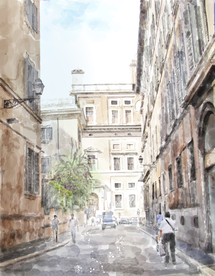 建筑图片素材素描图背景