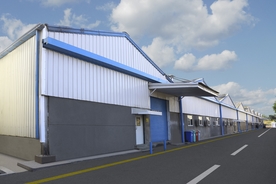 现代化的仓储仓库