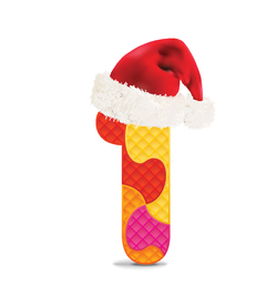 时尚卡通数字1一字设计艺术字