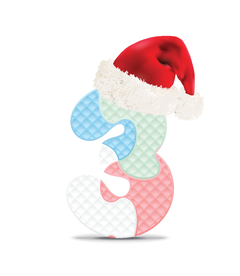 时尚卡通数字3三字设计艺术字