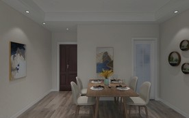 北欧 客厅 渲染图 三维 合成