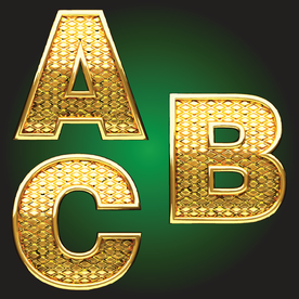 黄金字体金属艺术字设计金色素材