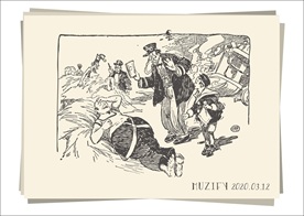 草垛休息的男子