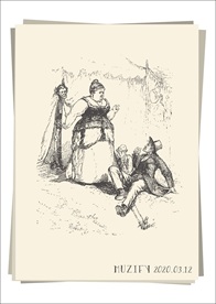 欧式复古人物像 胖女士