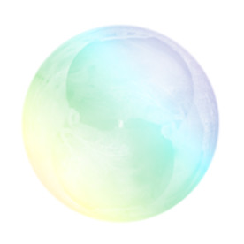 彩色透明肥皂泡气泡水泡泡泡元素