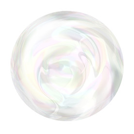 彩色透明肥皂泡气泡水泡泡泡元素