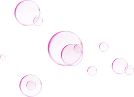 彩色透明肥皂泡气泡水泡泡泡元素