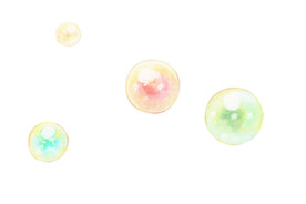 彩色透明肥皂泡气泡水泡泡泡元素