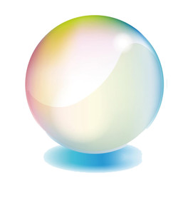 彩色透明肥皂泡气泡水泡泡泡元素